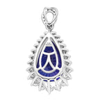RHAPSODY 950 Platinum  AAAA Tanzanite & Diamond VS-EF Pendant 8.72 ct, Platinum Wt 4.84 Gms