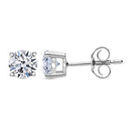 Luxuriant 9K White Gold SGL Certified (VS/GH) Lab Grown Diamond Push Back Earrings 1.00 Ct._7895200