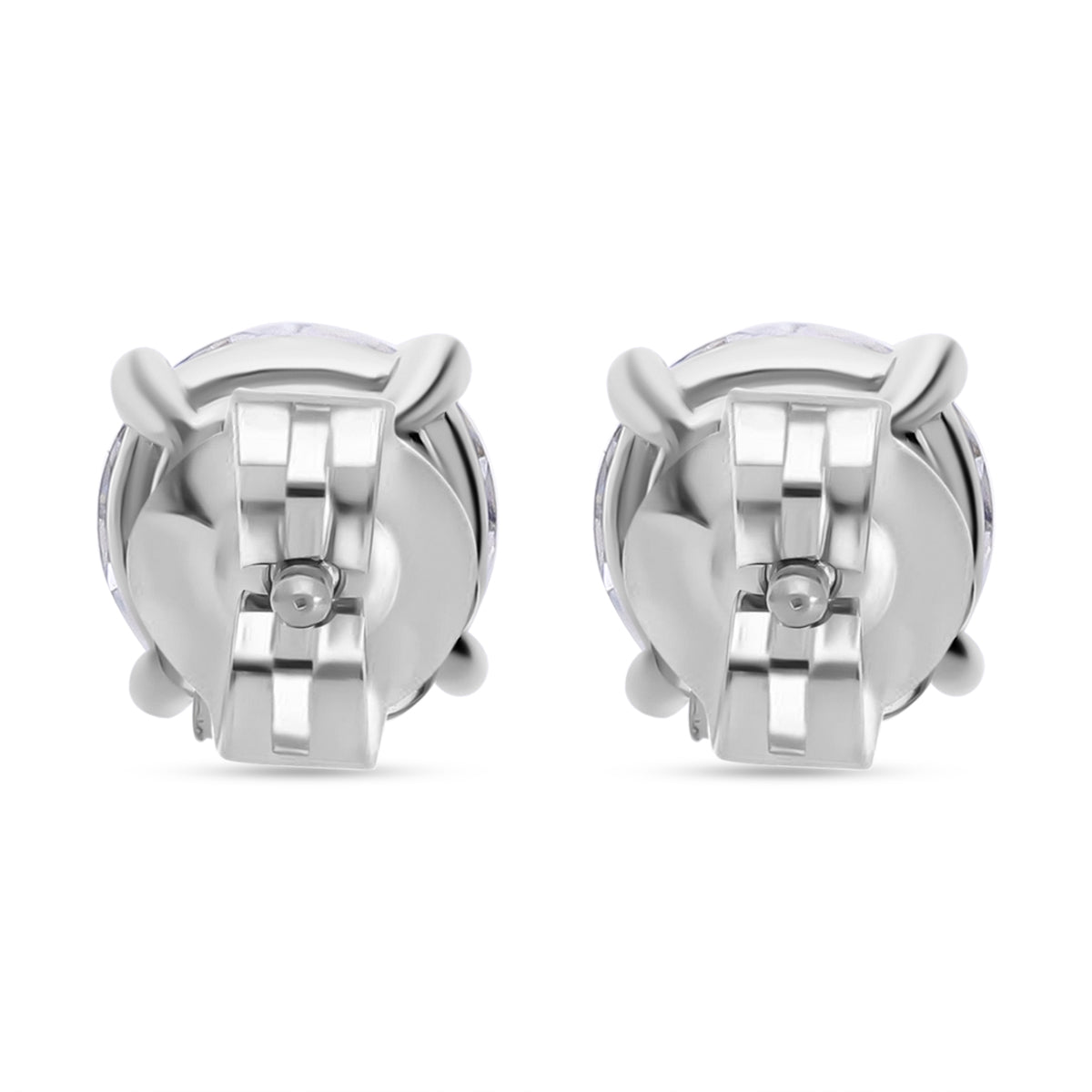 LUXURIANT 1 Ct. Lab Grown Diamond Solitaire Stud Earrings in 9K White Gold, SGL Certified 7895200 5