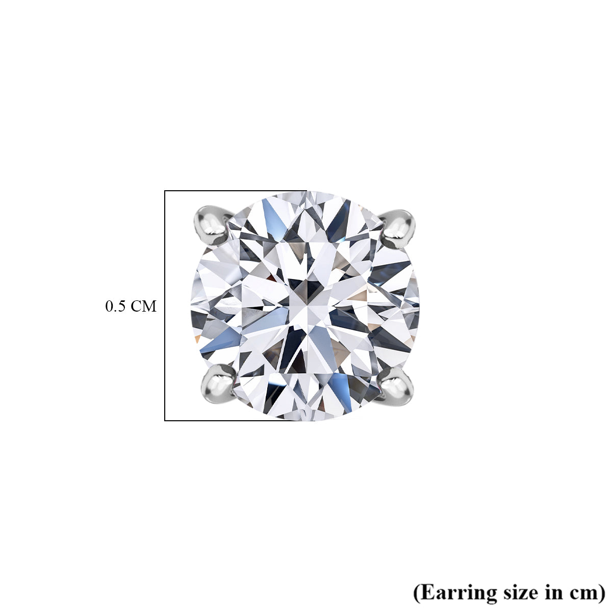 LUXURIANT 1 Ct. Lab Grown Diamond Solitaire Stud Earrings in 9K White Gold, SGL Certified 7895200 6