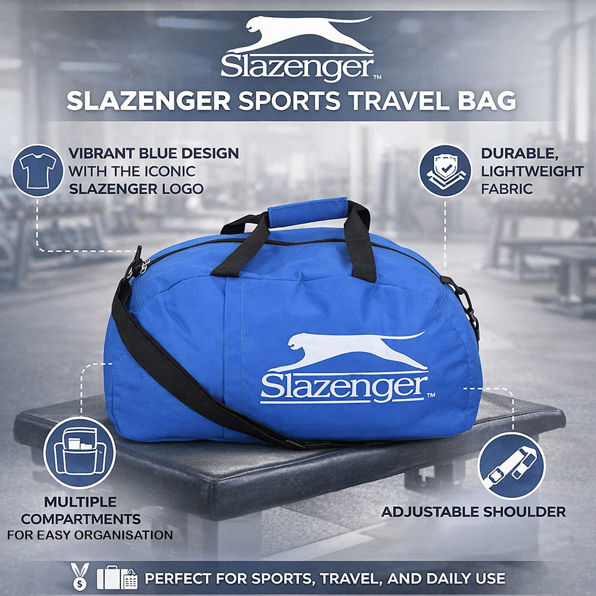 Slazenger Sports Travel Bag 7896135 1