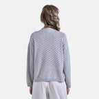 La Marey 100% Cotton Cozy Round Neck Jumper (Size M) - Grey_7898144_1