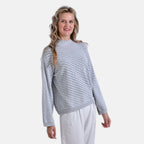 La Marey 100% Cotton Cozy Round Neck Jumper (Size M) - Grey_7898144_2
