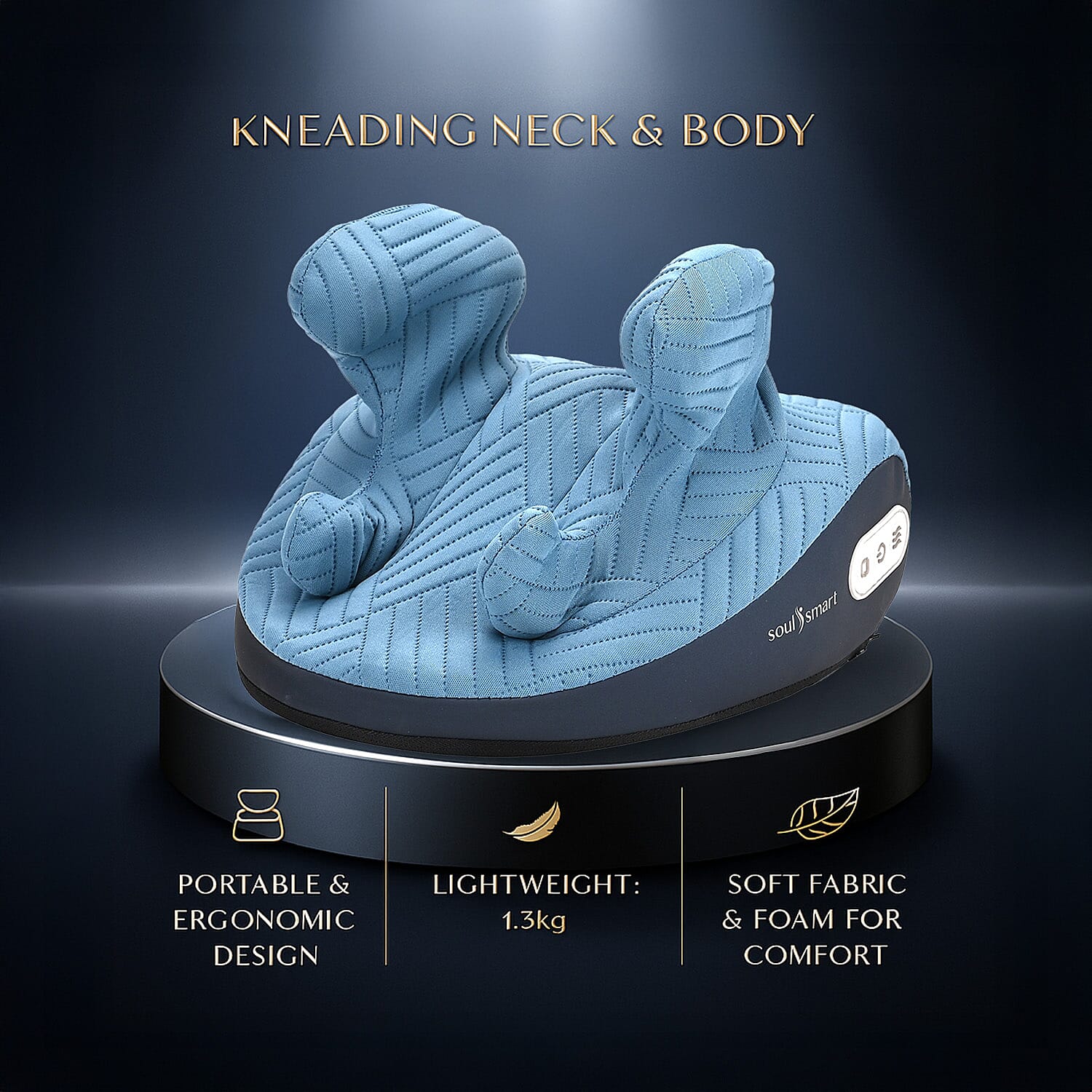Soul Smart Kneading and Scraping Body Massager - Blue 7898327 3