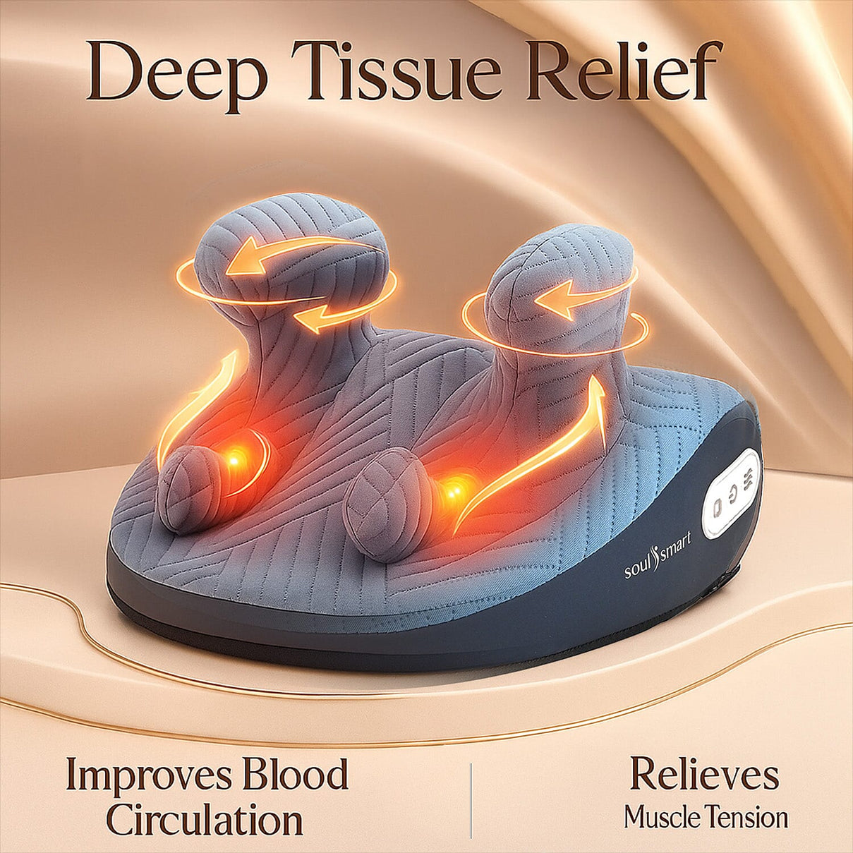 Soul Smart Kneading and Scraping Body Massager - Blue 7898327 4