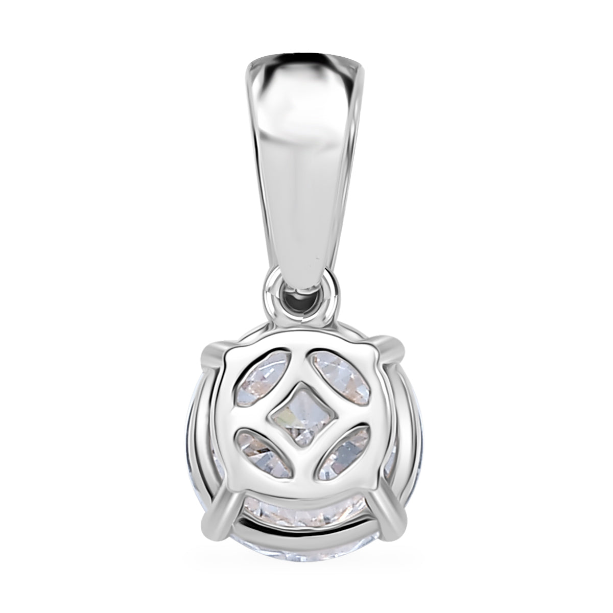 LUXURIANT 1 Ct. Lab Grown Diamond Solitaire Pendant in 9K White Gold, SGL Certified 7898535 5