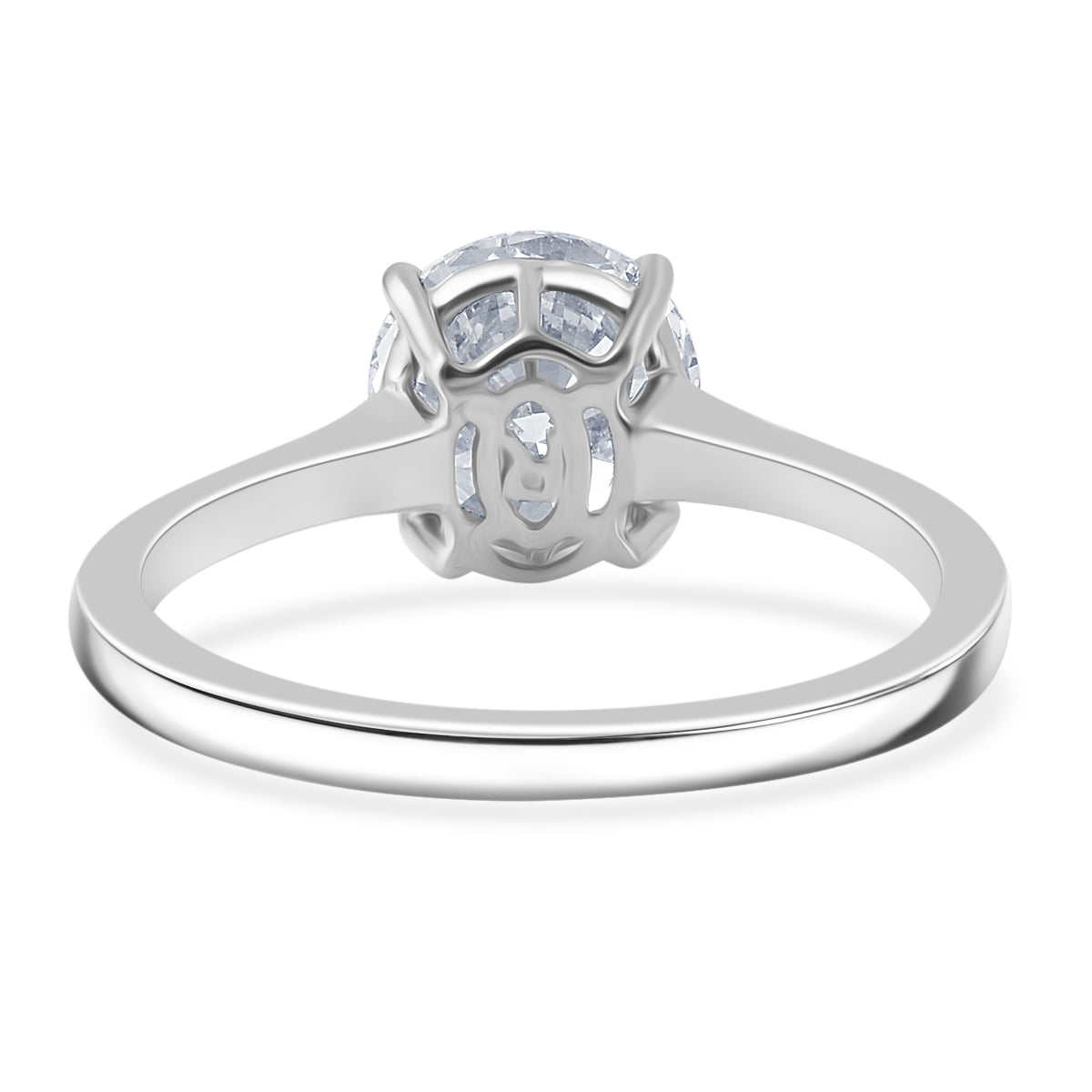 LUXURIANT 2 Ct. Lab Grown Diamond Solitaire Ring in 950 Platinum, IGI Certified 7898540 3