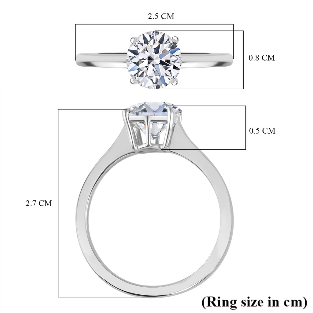 950 Platinum  IGI - Lab Grown Diamond  D, VS Ring 2.00 ct,  Platinum Wt. 4.5 Gms  2.000  Ct._7898540_4
