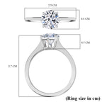 950 Platinum  IGI - Lab Grown Diamond  D, VS Ring 2.00 ct,  Platinum Wt. 4.5 Gms  2.000  Ct._7898540_4