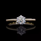 JCK Vegas Closeout Luxuriant Diamond  - 9K Yellow Gold SGL Certified VS- EF Lab Grown Diamond Ring_7905126_1
