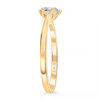 JCK Vegas Closeout Luxuriant Diamond  - 9K Yellow Gold SGL Certified VS- EF Lab Grown Diamond Ring_7905126_3