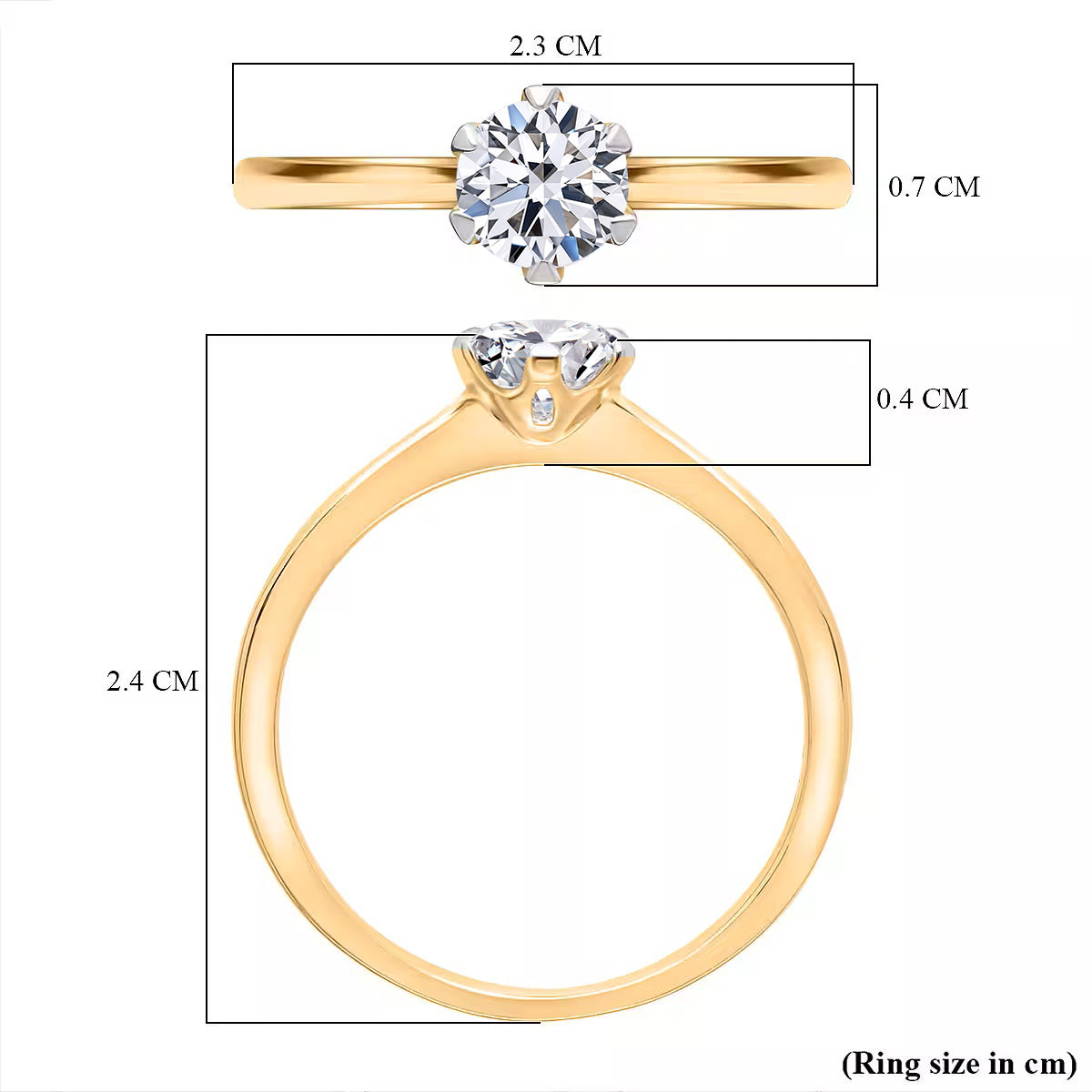 Luxuriant Diamond-0.75 Ct. Lab Grown Diamond Solitaire Ring in 9K, SGL Certified 7905126 5