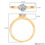 JCK Vegas Closeout Luxuriant Diamond  - 9K Yellow Gold SGL Certified VS- EF Lab Grown Diamond Ring_7905126_5