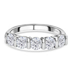 Luxuriant 950 Platinum SGL Certified SI-G-H Lab Grown Diamond 5 Stone Ring 1.25 Ct