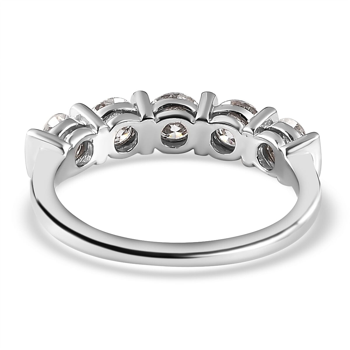 LUXURIANT 1.25 Ct. Lab Grown Diamond 5 Stone Ring in 950 Platinum, SGL Certified 7924479 5