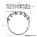 Luxuriant 950 Platinum SGL Certified SI-G/H Lab Grown Diamond 5 Stone Ring 1.25 Ct_7924482_5