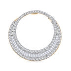 9K Yellow Gold Pendant  White Diamond Ct 1.08_7926204