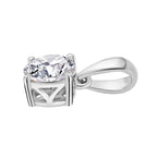UNMISSABLE MEGA DEAL -Royal Bali Collection Moissanite Solitaire Pendant in Platinum Overlay Sterling Silver (Size 20) 1.00 Ct._7928288_3