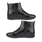 Bramble Ladies Boots (Size 4) - Black Croc_7929769_2