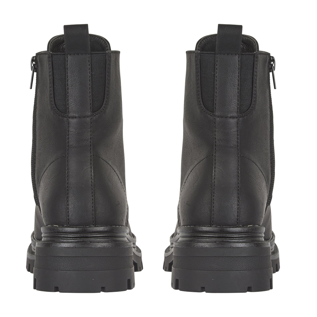 JO and JOE Montreal Lace-Up Military Style Ankle Boots (Size 4) - Black_7930470_3
