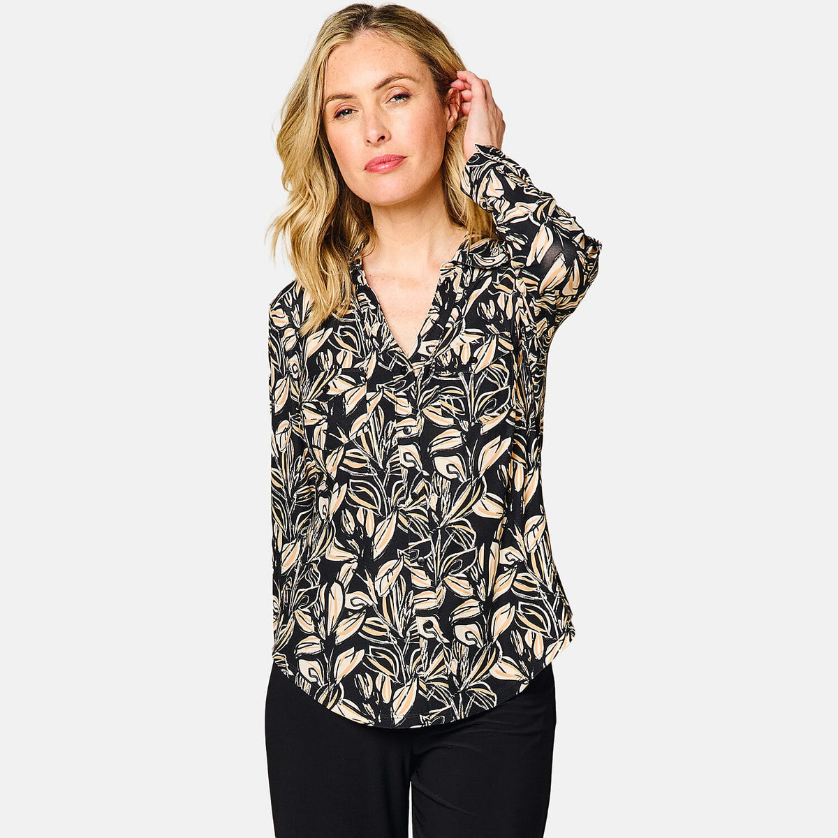 Emreco Long Sleeve Printed Blouse V32513764 0