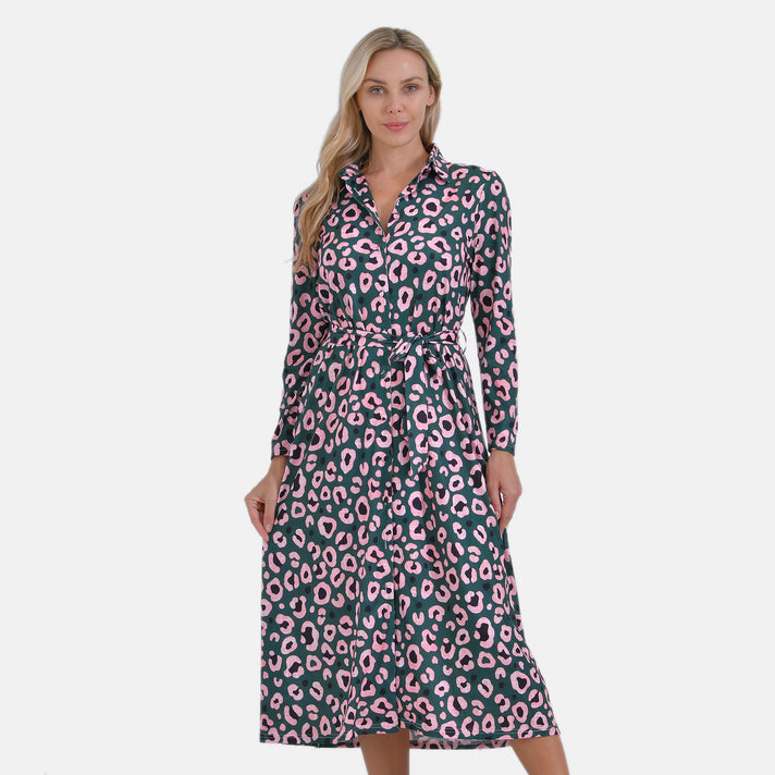 La Marey Jersey Waistband Midi Dress (M) - Green 7931120 1