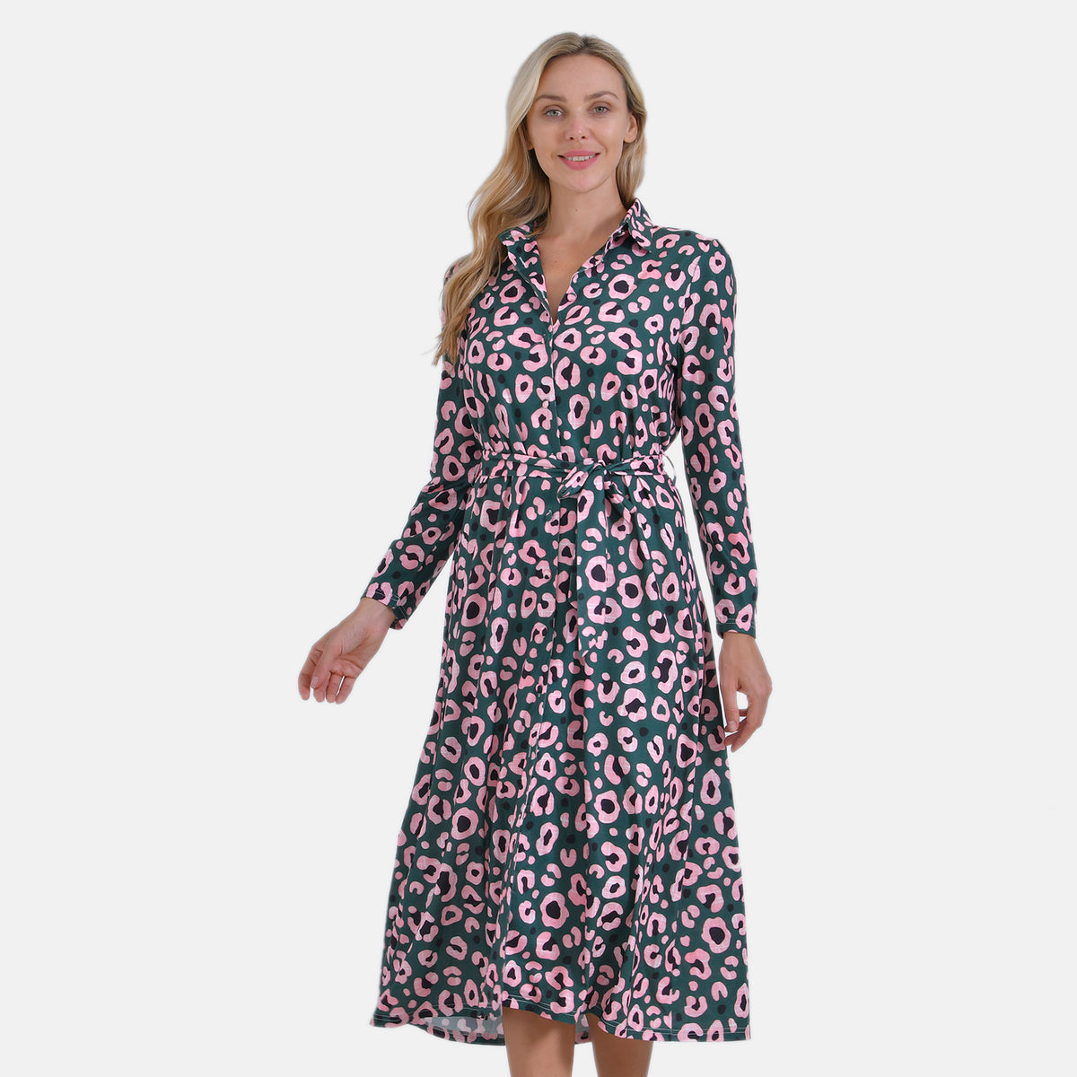 La Marey Jersey Waistband Midi Dress (M) - Green 7931120 4