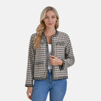 La Marey Classic Twill Jacket (Size 20 to 22) - Brown & White_7931920_3