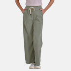 Tamsy Women's Relaxed Fit Corduroy Straight Leg Pants (Size L) - Olive Green_7932344_3
