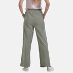 Tamsy Women's Relaxed Fit Corduroy Straight Leg Pants (Size XL) - Olive Green_7932345_1