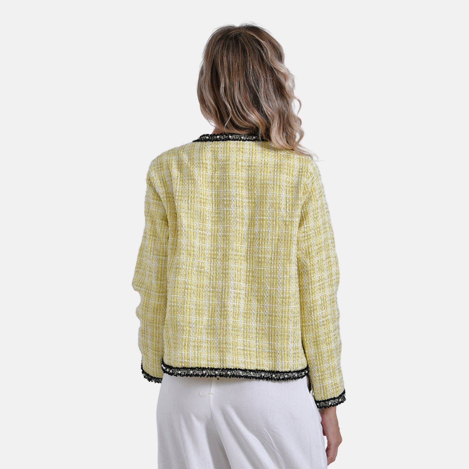 La Marey Classic Twill Jacket with Decorative Pockets (Size L, 16-18) - Yellow V32528029 3