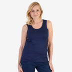 Tamsy Womens Regular Fit Sleeveless Tank Top (Size L) - Dark Blue_7933185_4