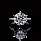 Luxuriant Diamond 950 Platinum IGI Certified Lab Grown Diamond Solitaire Ring, 5.00 Ct, 6.20 Gms