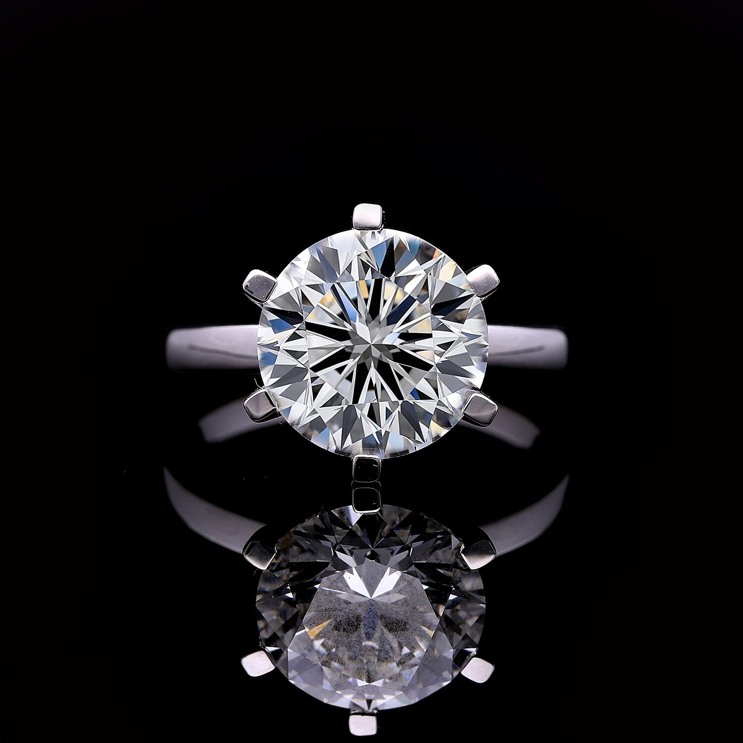LUXURIANT 5 Ct. Lab Grown Diamond Brilliant-Cut Solitaire Ring in 950 Platinum, IGI Certified 7933695 2