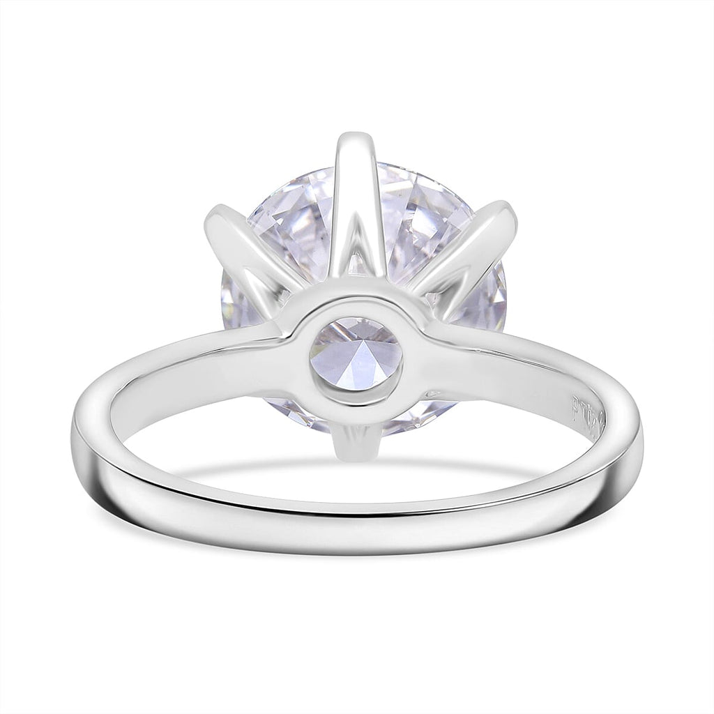 Luxuriant Diamond 950 Platinum IGI Certified Lab Grown Diamond Solitaire Ring 5.00 Ct, Platinum Wt. 6.20 Gms.