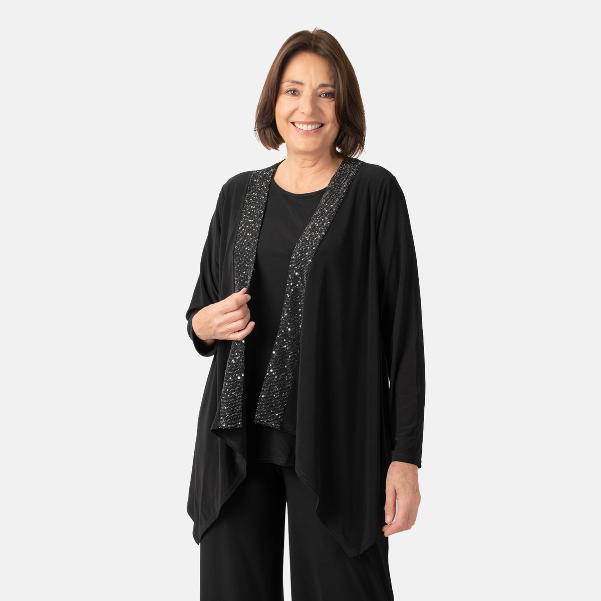 La Marey Waterfall Soft Jacket (Size M) - Black V32550329 1
