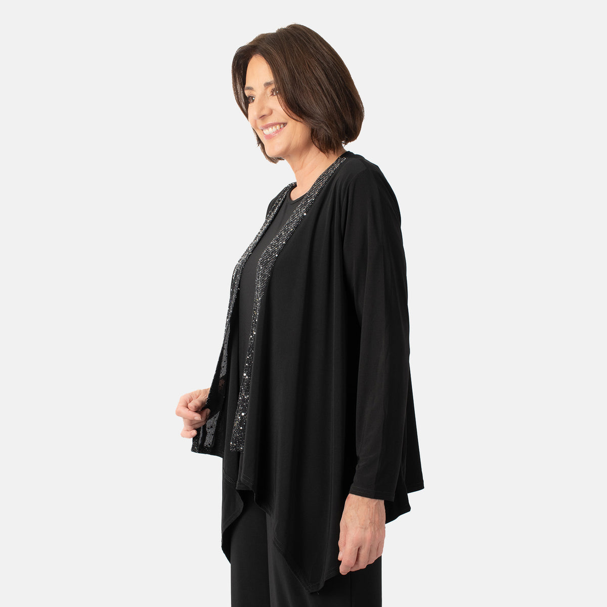 La Marey Waterfall Soft Jacket (Size M) - Black V32550329 2
