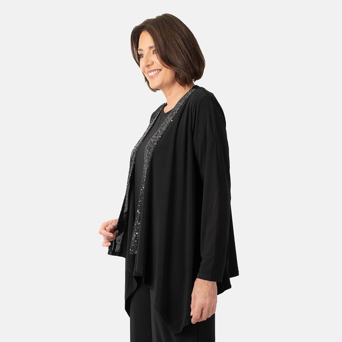 La Marey Waterfall Soft Jacket (Size S) - Black V32521896 2