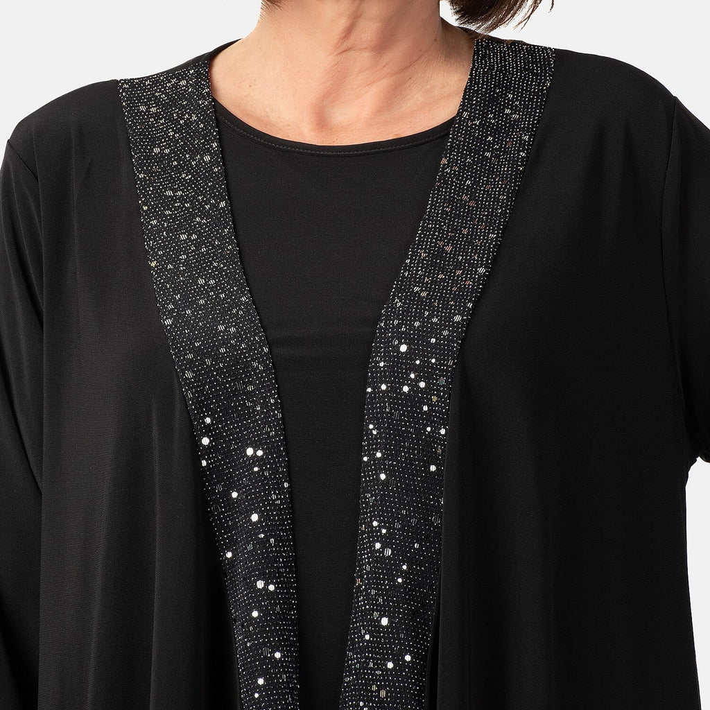 La Marey Waterfall Soft Jacket (Size S) - Black_7934475_4