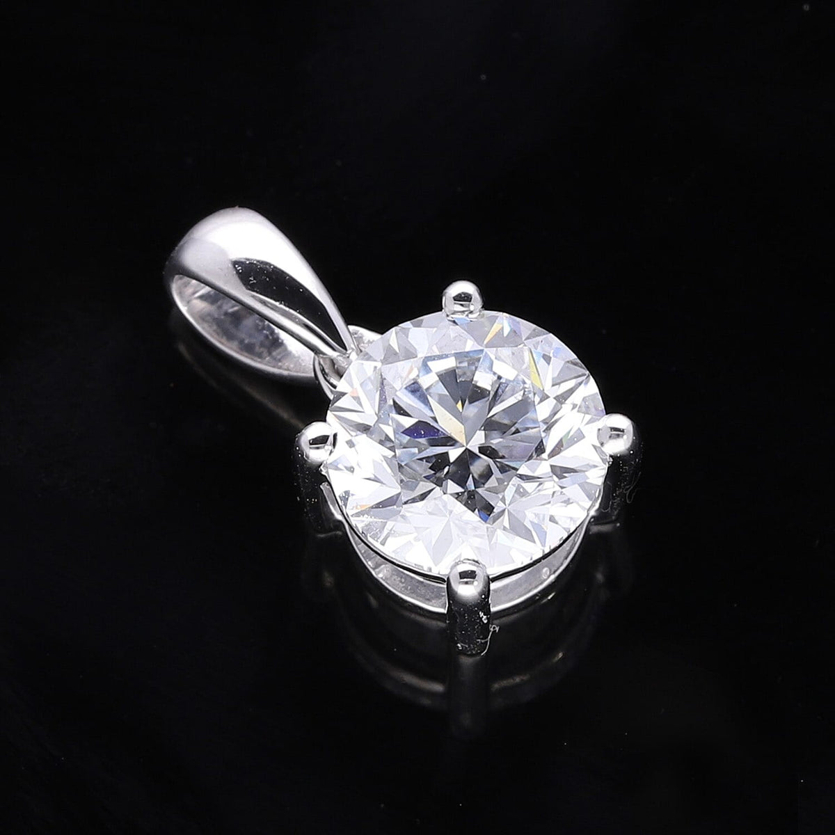 LUXURIANT 2 Ct. Lab Grown Diamond Solitaire Pendant in 950 Platinum, SGL Certified 7934544 1