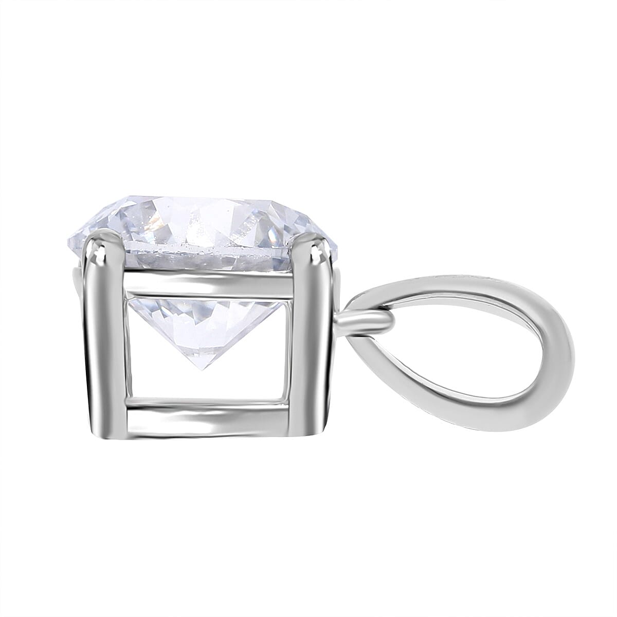 LUXURIANT 2 Ct. Lab Grown Diamond Solitaire Pendant in 950 Platinum, SGL Certified 7934544 3