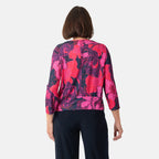 La Marey Print Side Knot Detail Top (Size M, 12-14) - Abstract_7935229_3