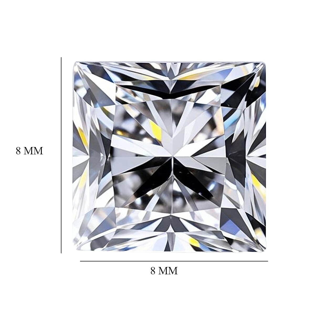 LUXURIANT 3 Ct. Loose Lab Grown Diamond in Square Shape (VS2-G) 7935487 6