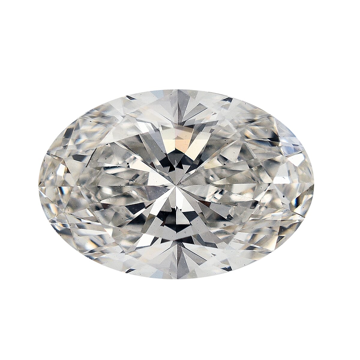 LUXURIANT 3 Ct. Loose Lab Grown Diamond in Oval Shape (VS2-G) 7935495 0