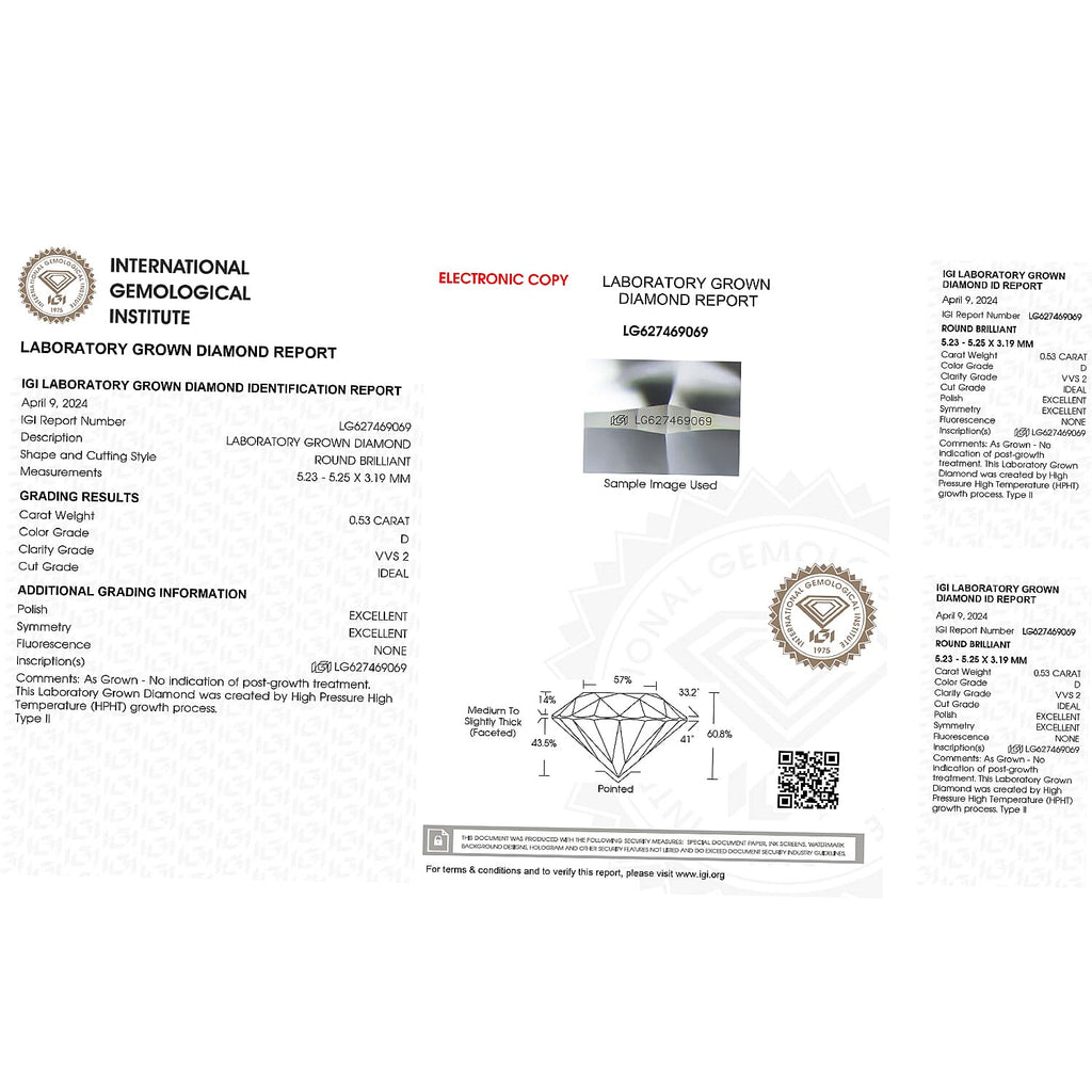 Luxuriant Diamond - IGI Certified Lab Grown Diamond (VS2-G) in Pear Shape 5.01 Ct.