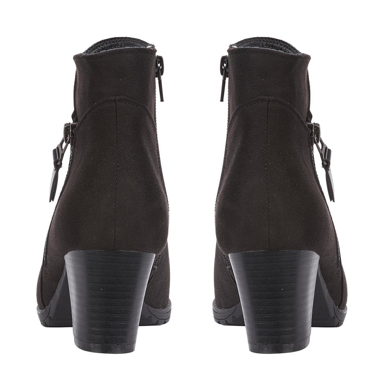 Emma Amy Ladies Block Heel Ankle Boots (Size 6) - Black V32513112 1