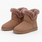 SHOES BY EMMA - Brisbane Plush Lined Fluffy Ladies Boots (Size 4) - Taupe_7937030_1