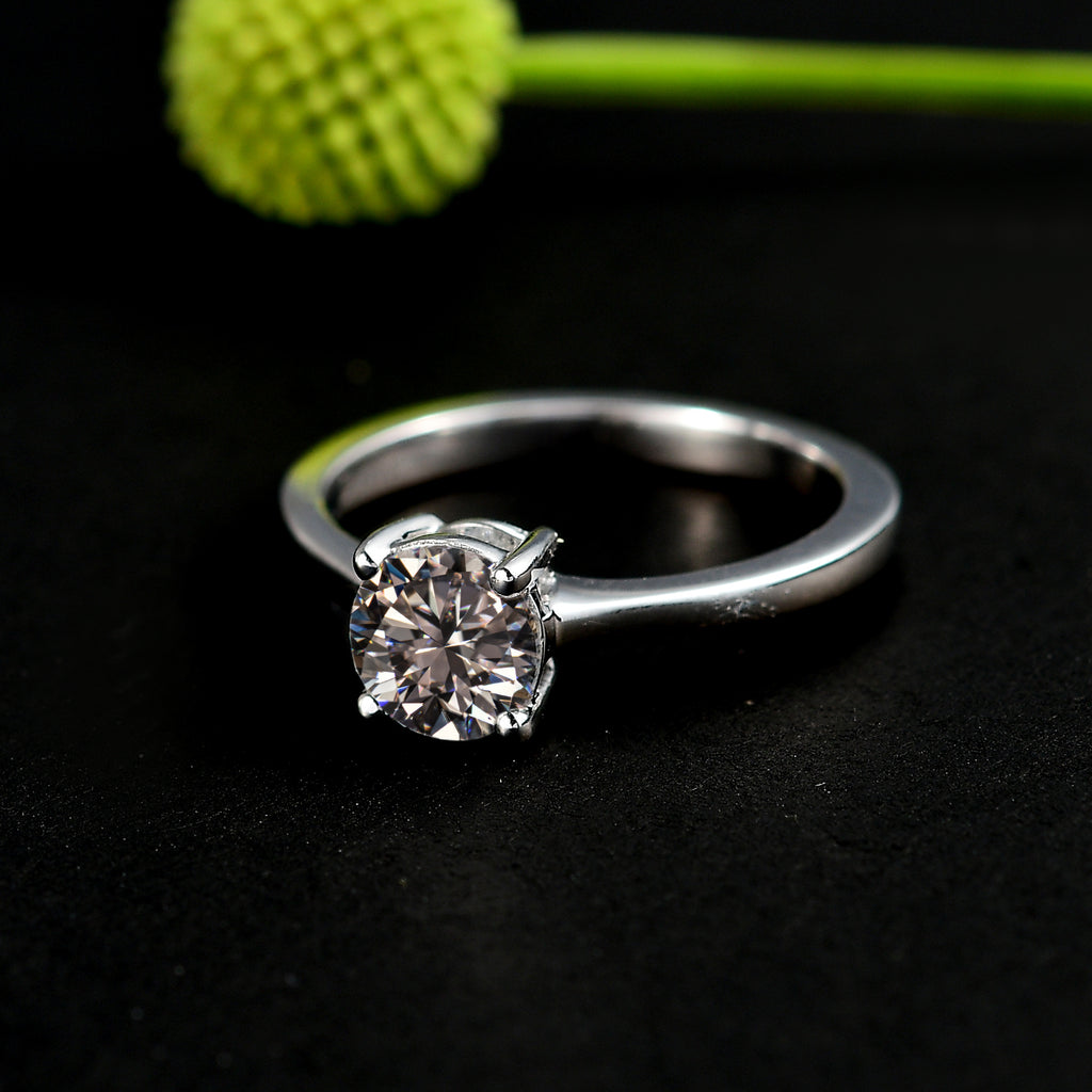 Luxuriant - 9K White Gold SGL Certified Lab Grown Diamond (VS/EF) Solitaire Ring 1.00 Ct._7938126_2