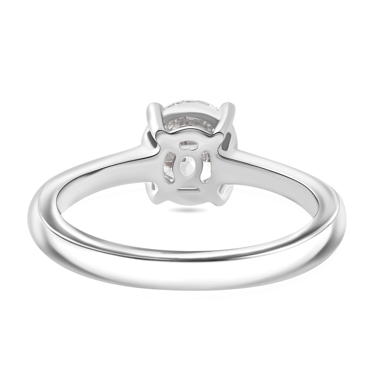 LUXURIANT 1 Ct. Lab Grown Diamond Solitaire Ring in 9K White Gold, SGL Certified 7938126 6