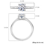 Luxuriant - 9K White Gold SGL Certified Lab Grown Diamond (VS/EF) Solitaire Ring 1.00 Ct._7938126_6